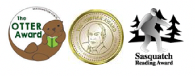 Otter, towner, and sasquatch award logos