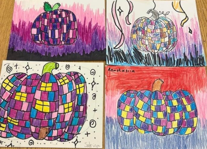 Colorful Pumpkin Paintings