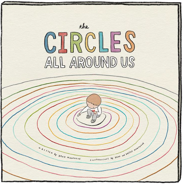 the Circles All Around Us Book Cover circles with young child in the center