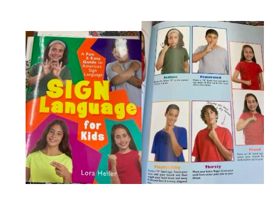 Sign Language Books children on the cover