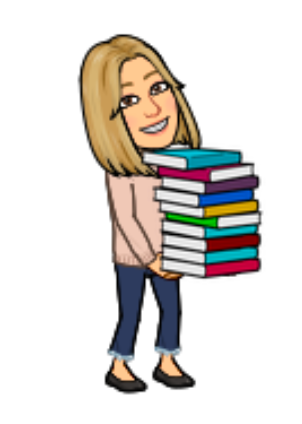 Emoji of Librarian holding a stack of books