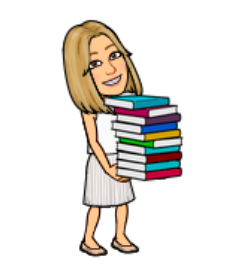 Emoji Librarian carrying a stack of books